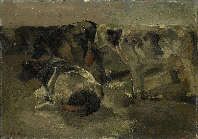 George Hendrik Breitner Four Cows France oil painting art